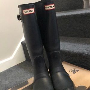 Blue Hunter rain boots